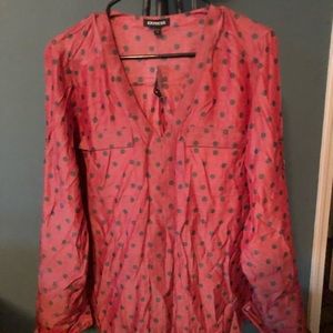 Express Polka Dot Portfolio Shirt